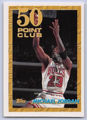 MICHAEL JORDAN 1993-94 Topps 50 POINT CLUB Basketball Card