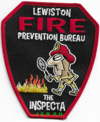*NEW* Lewiston Fire Prevention Bureau  ''Inspecta'', ME (3.75'' x 4.75'') fire patch