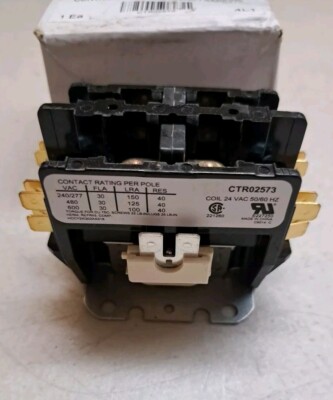 Service First CTR02573 Contactor 2P 30A 24VAC /Screws  40/60Hz