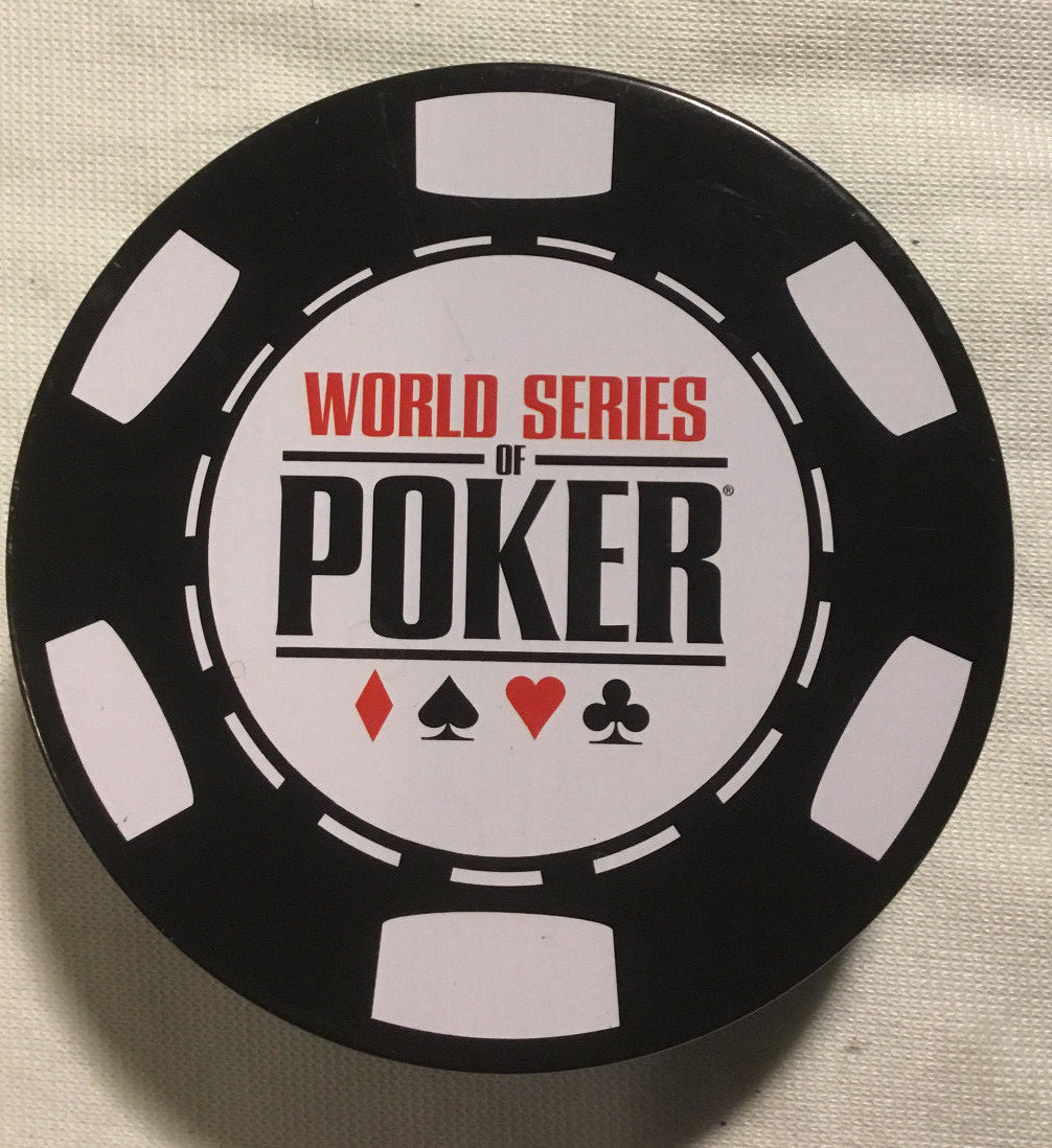 World Series of Poker Coasters in Tin