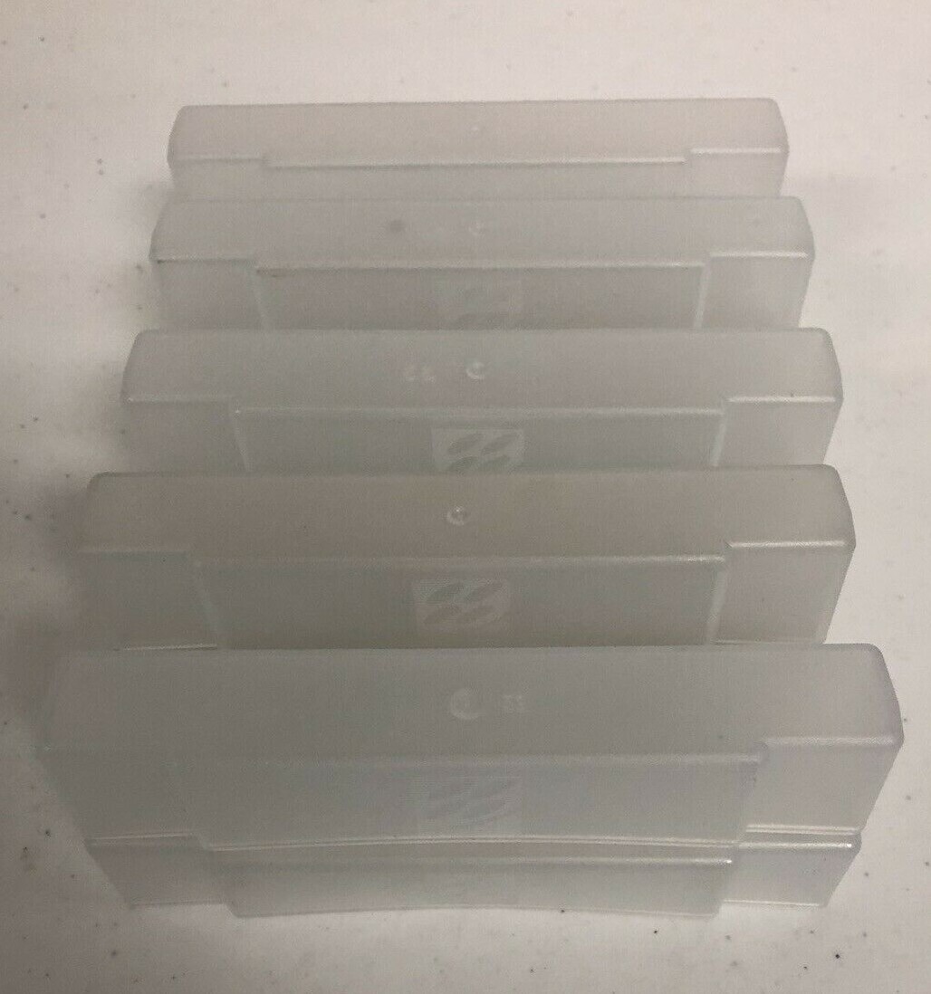 10 Official Super Nintendo SNES Cartridge Plastic Dust Covers Sleeves