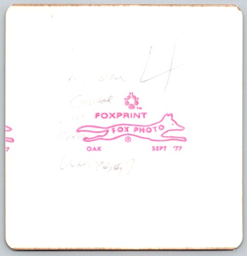 Vtg Color Snapshot Smiling Man In Orange Striped Shirt & Shoulder Strap 1977 — additional view