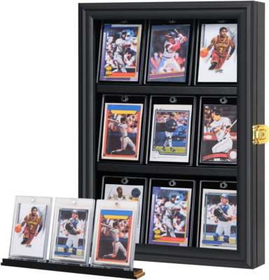 Verani Baseball Card Display Case - Sports Card Display Frame - Holds Sport with