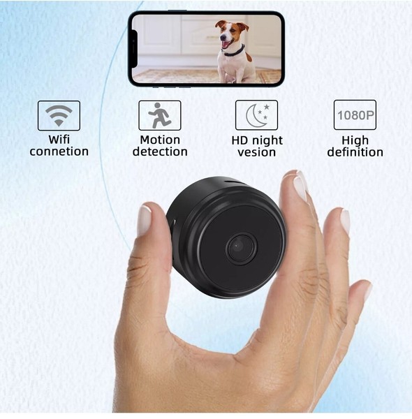 Wireless 1080P WiFi IP Camera Mini Security Spy Hidden Cam with Audio Live Feed - Image 17