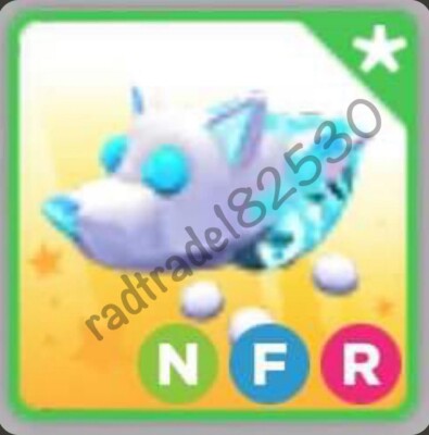 Neon Fly Ride Ice Wolf | Adopt your Pet from Me | Fast Delivery