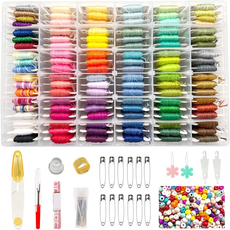 660Pcs Friendship Bracelet String Kit with Storage Box, Embroidery Floss Kit Inc