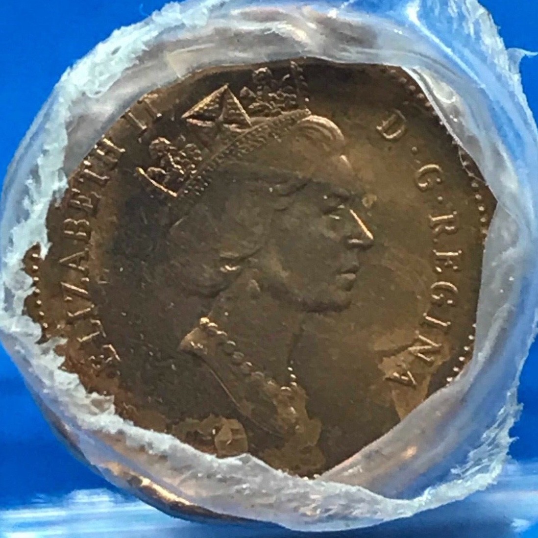 Canada 1993 - Original Mint Wrapped Penny Roll - Fifty (50 Pennies)