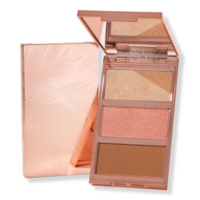 tarte Clay Play To Go Cheek Palette Blush Bronzer Highlighter New In Box  Auth!