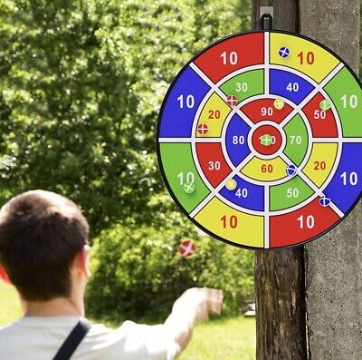 Dart Board Games For Kids With 9 Sticky Balls in/Outdoor Double Sided Best Toys