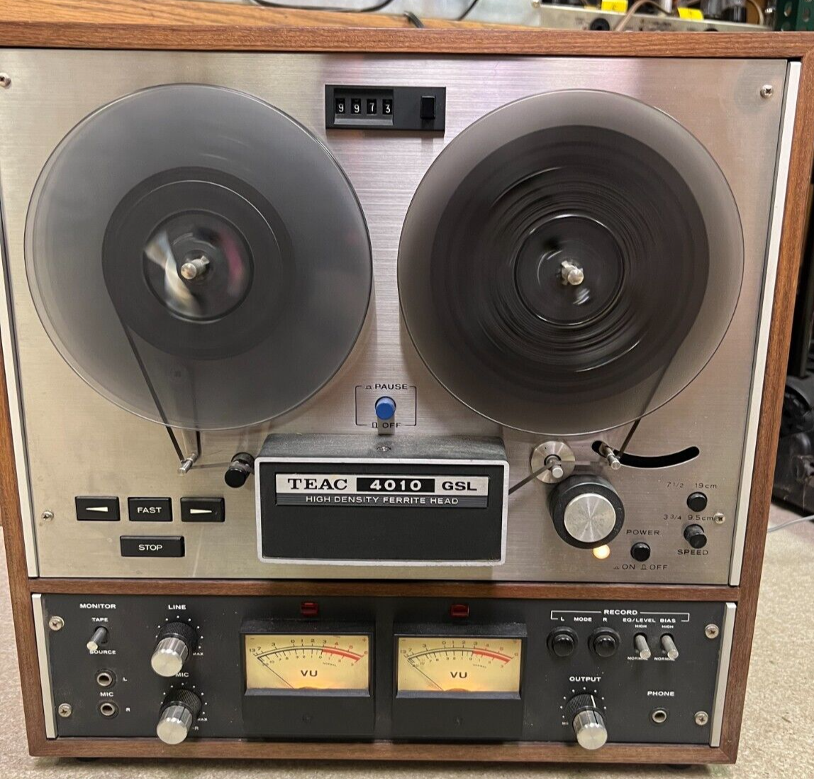 Vintage Teac A-4010 GSL Stereo Reel to Reel Tape Recorder Player