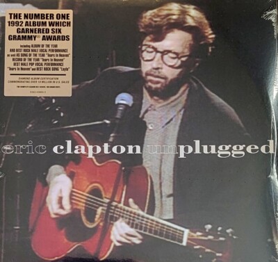 ERIC CLAPTON UNPLUGGED - 180-GRAM VINYL LP  '' NEW, SEALED ''