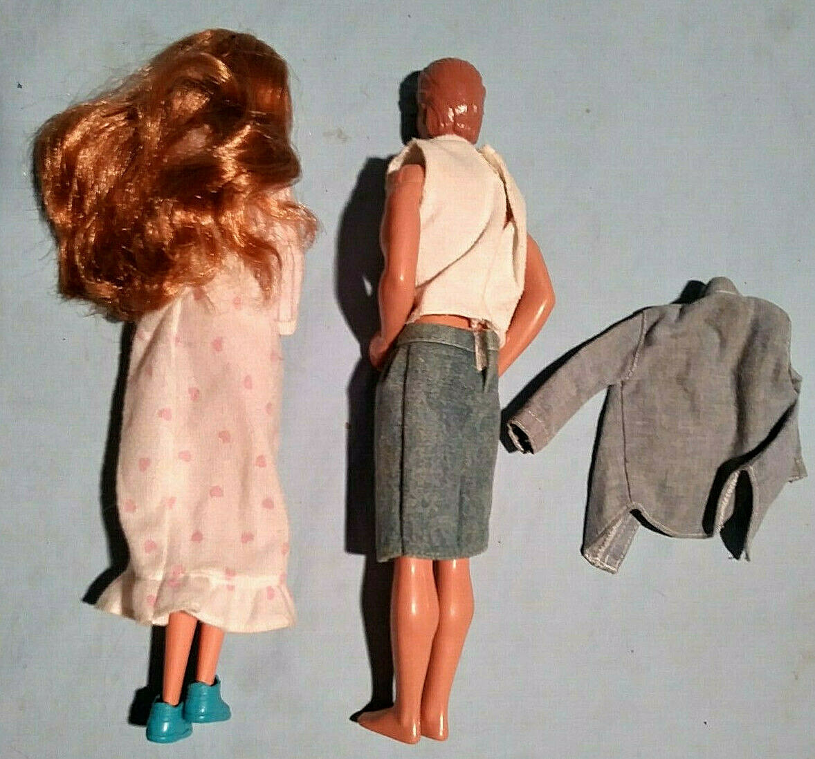 Vintage 1993 Barbie w/ Jointed Knees & 1968 Ken with Clothes