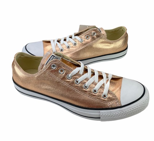 Descriptivo mendigo retirada NEW Converse Chuck Taylor All Star Ox Metallic Bronze Copper White Shoes  Mens 11 | eBay