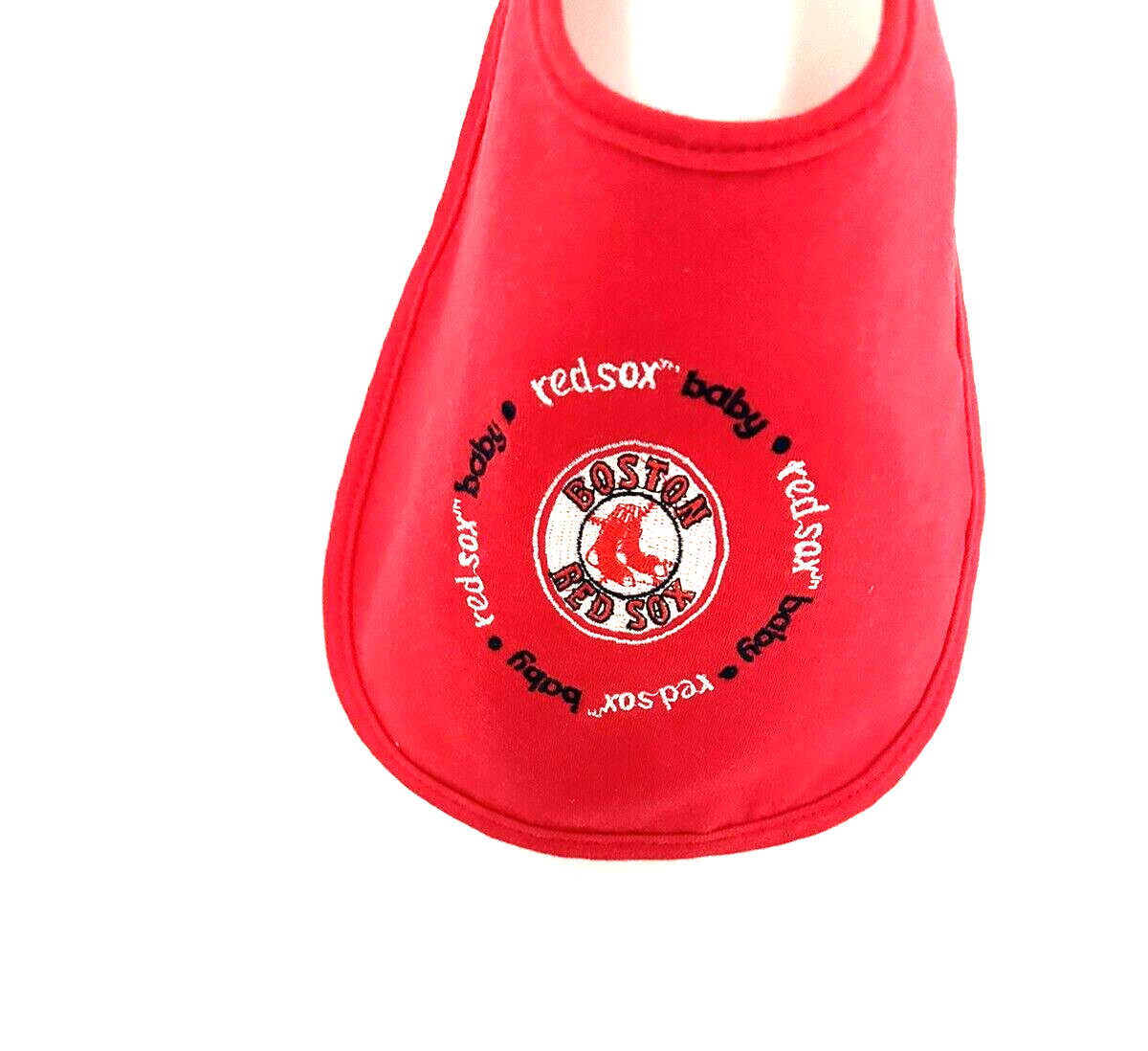 Boston Red Sox 'baby red sox' BIB ...Satin LOGO ...Hook & Loop Closure