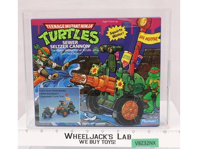 Sewer Seltzer Cannon AFA HIGHEST GRADED 85 TMNT 1990 Playmates NEW SEALED