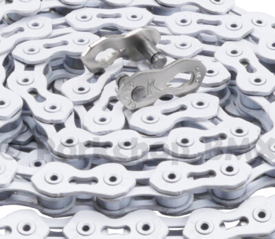 KMC K1SL WIDE (formerly K710SL) Superlight Kool BMX Chain 1/2'' X 1/8'' 112L WHITE