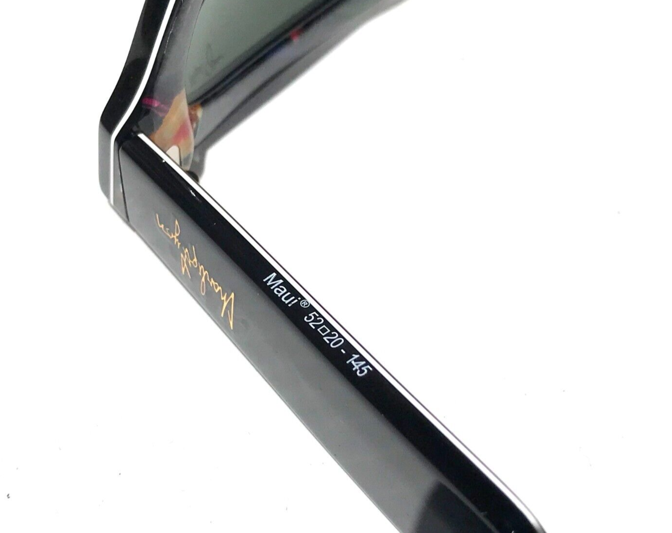 Pre-owned Maui Jim You Move Me Black & Floral Polarized Grey Gradient Sunglass 277-53 In Gray