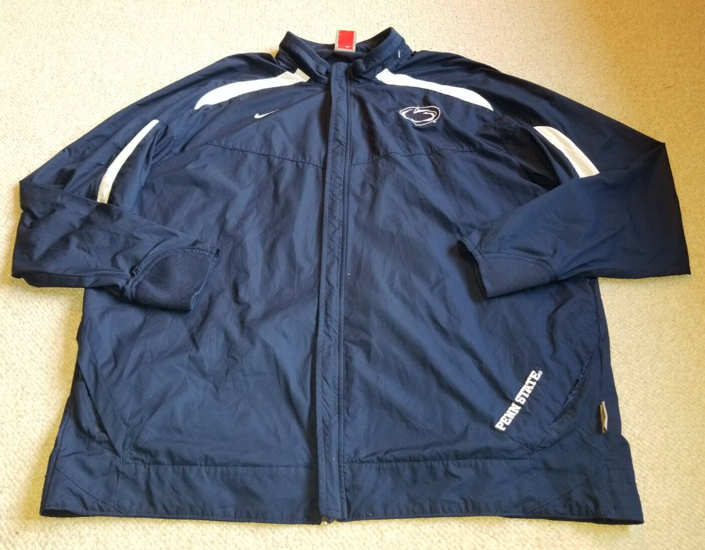 Nike NAVY ナイロンジャケット Mens Jacket-NIKE-AUTHENTIC-navy blue 