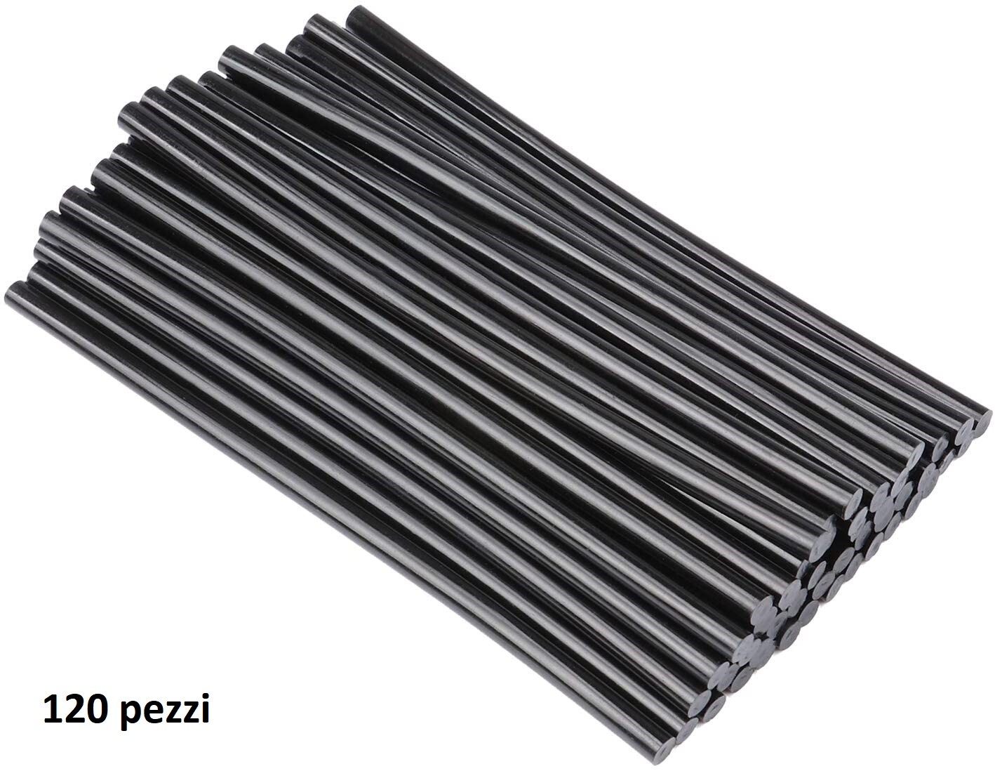 120 Stick Colla A Caldo Nera Ricarica Per Pistola Lung 18Cm Diametro 7mm sus