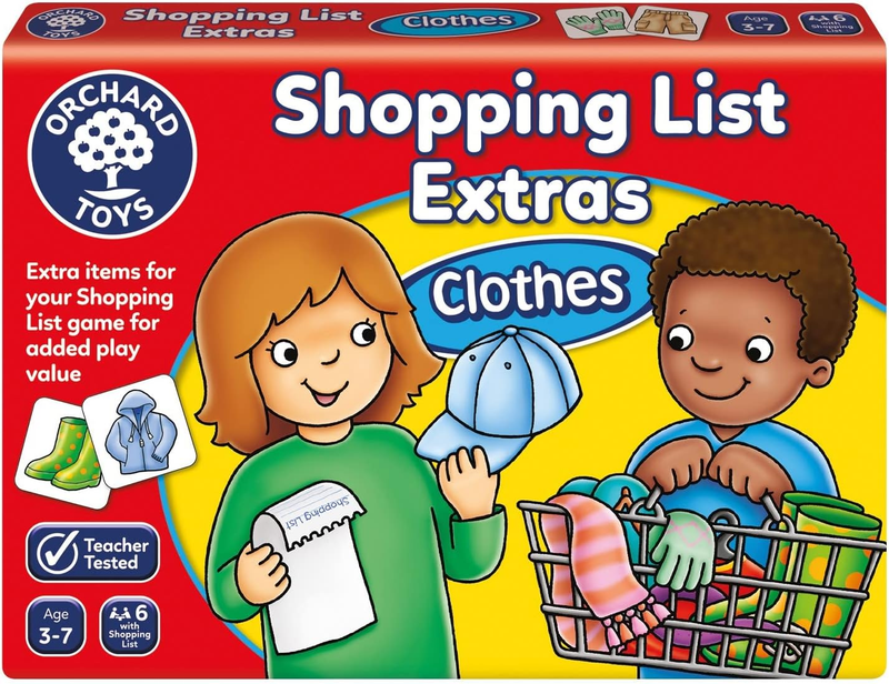 Shopping List Booster Pack Clothes Matching Game Ages 3-7