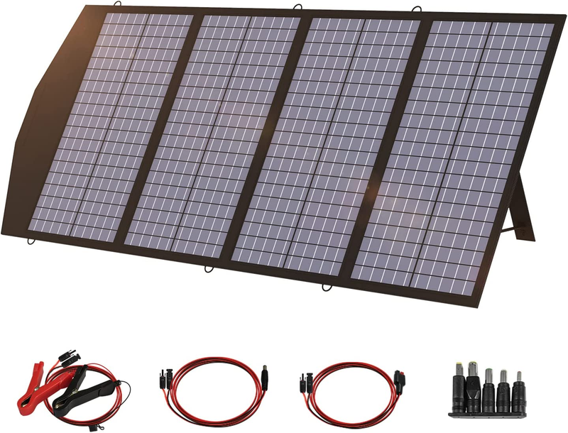 SP029 140W Portable Solar Panel Charger for Laptop Cellphone, Waterproof IP65 Fo