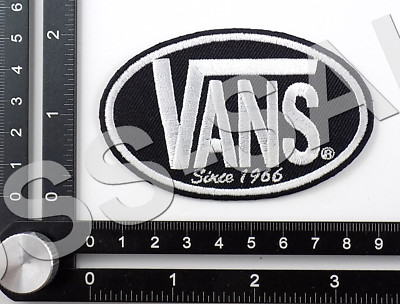 VANS SINCE 1966 EMBROIDERED PATCH IRON/SEW ON ~3-3/8'' x 2-1/8'' OFF THE WALL BMX