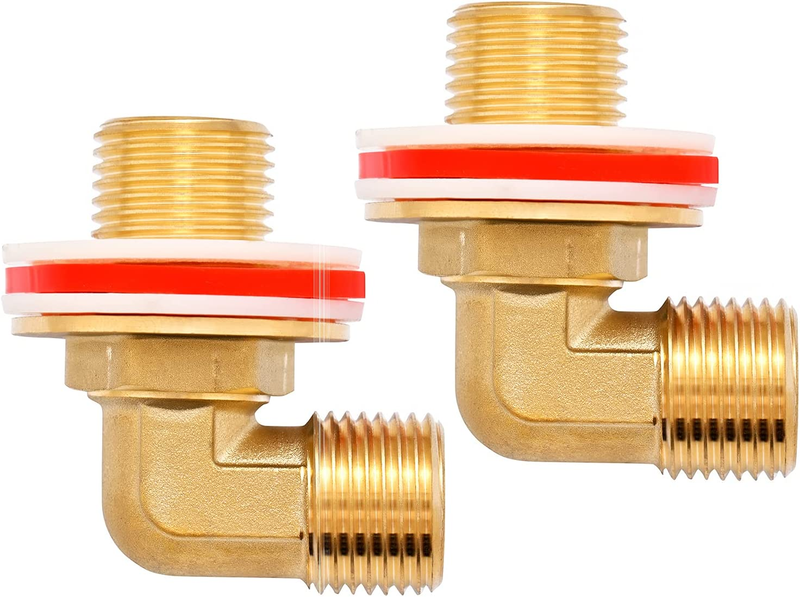Columpro Lead-Free Brass Installation Kit for Wall Mount Commercial Faucet, Back