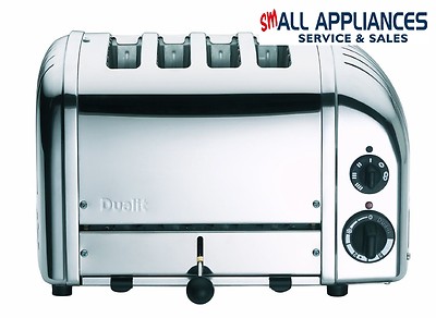 DUALIT TOASTER 4 SLICE NEWGEN POLISHED STEEL DU04Png / 47060 5 YEAR WTY