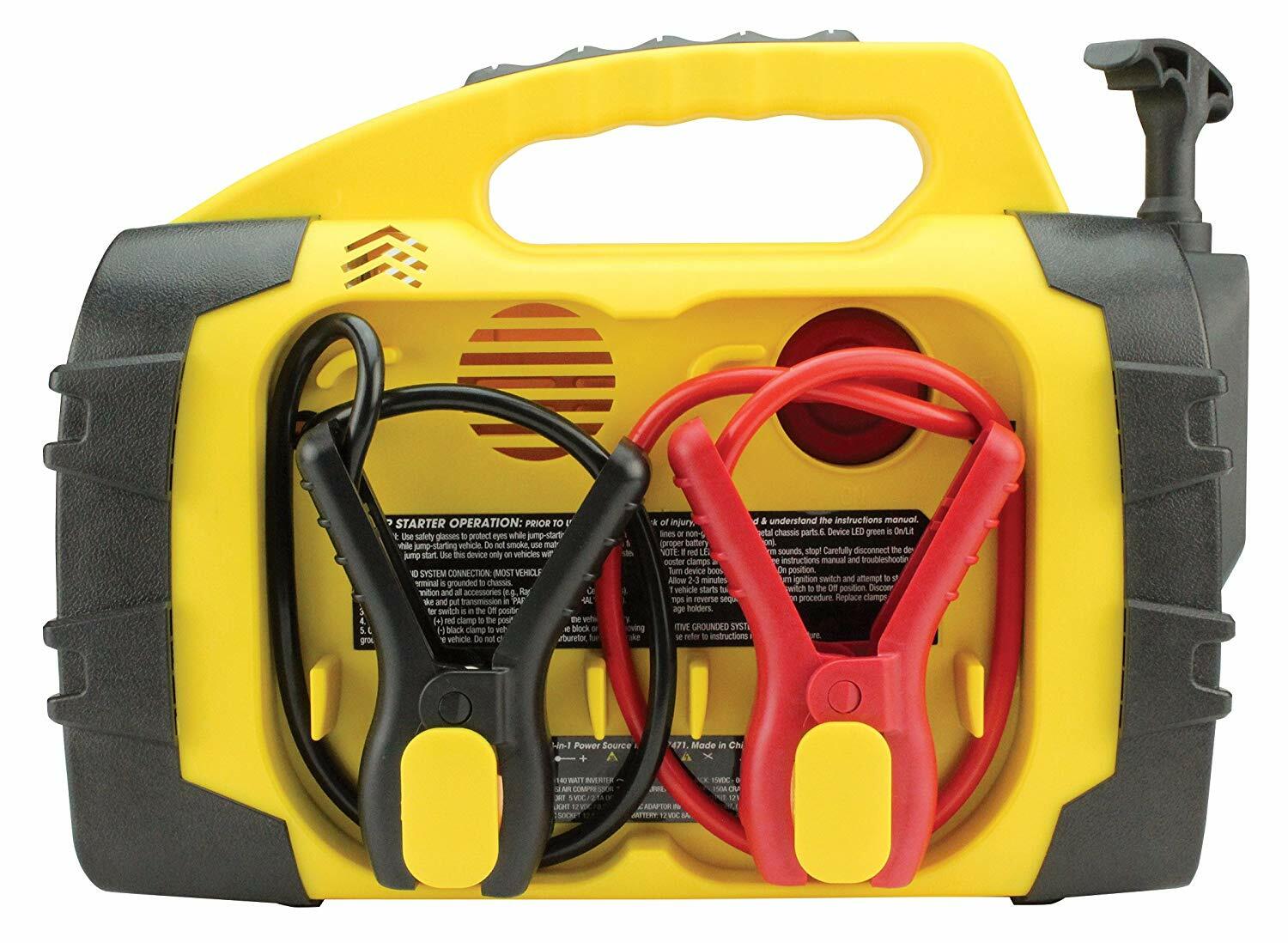 8 En 1 Generador De Arranque Para Bateria De Carro Inflador De Llanta Luz USB