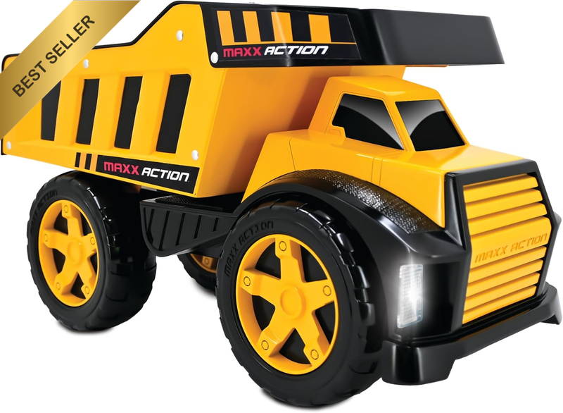 Metal Motorized Dump Truck for Kids, Durable Metal and Sturdy Plastic