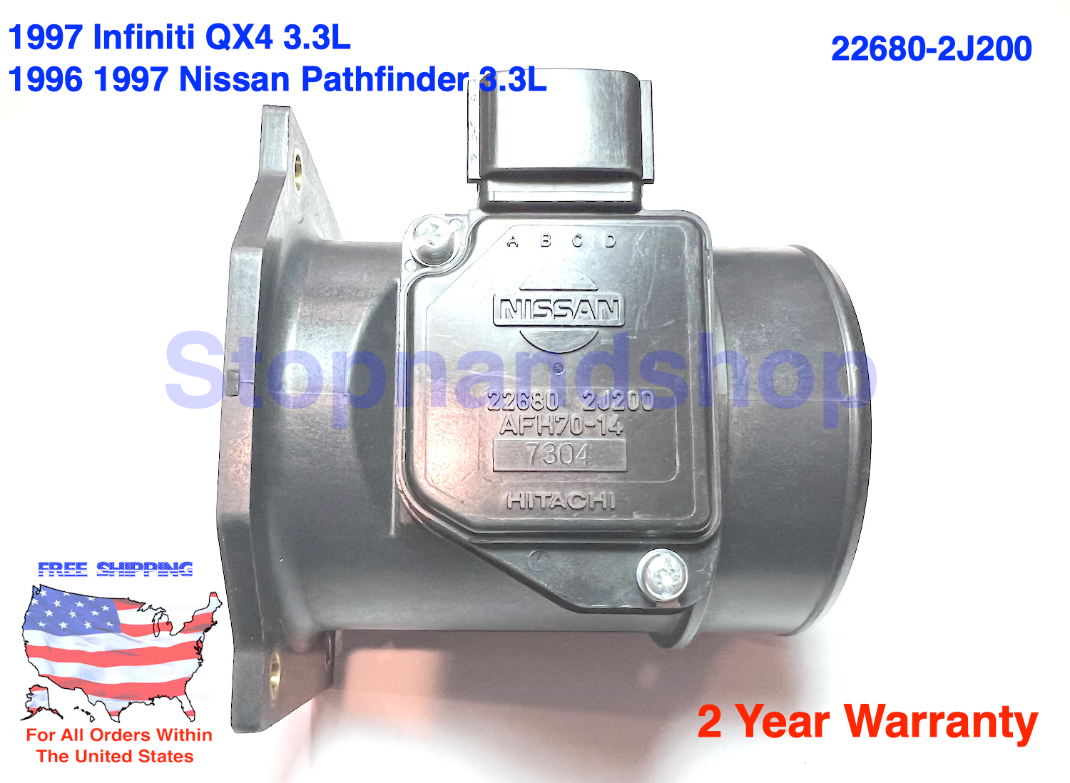 New OEM Hitachi MASS AIR FLOW SENSOR MAF for Nissan Pathfinder Infiniti QX4 3.3L New OEM Hitachi MASS AIR FLOW SENSOR MAF for Nissan Pathfinder Infiniti QX4 3.3L