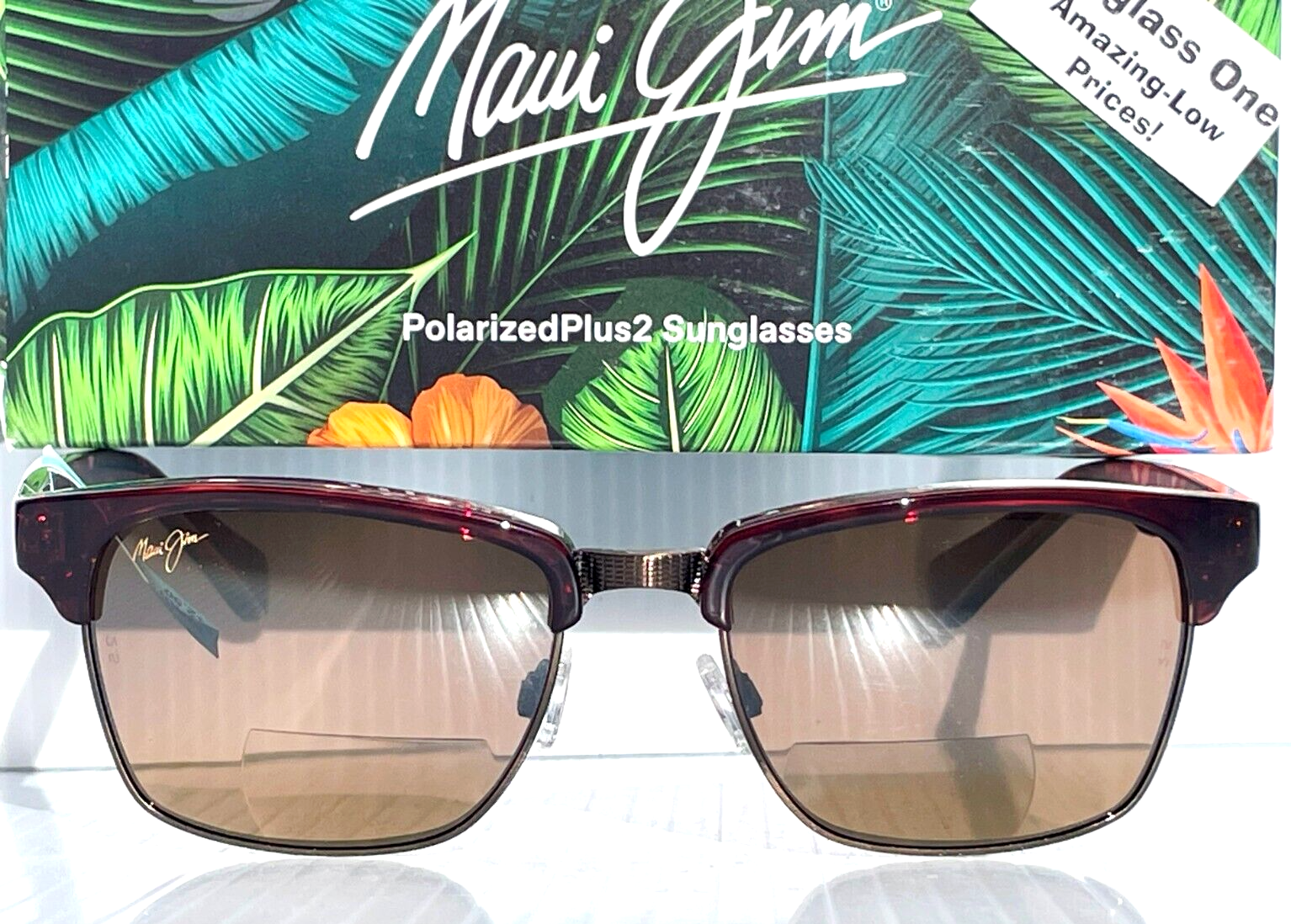 Pre-owned Maui Jim Kawika Tortoise Gold Polarized Bronze Readers +2.50 Sunglass H257-16c25 In Brown