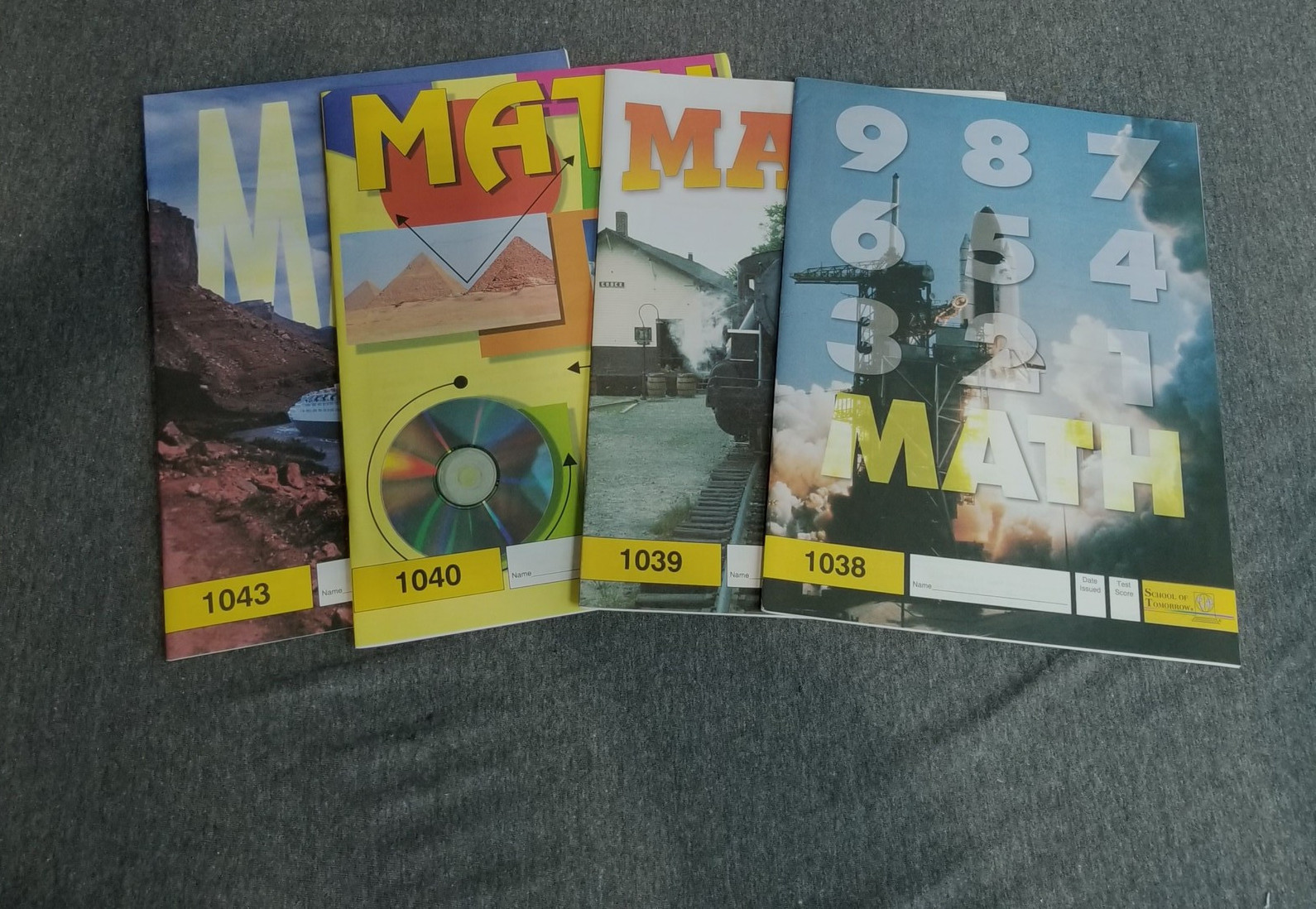 School of Tomorrow Math Workbook Lot Of 4 See Description For # Info