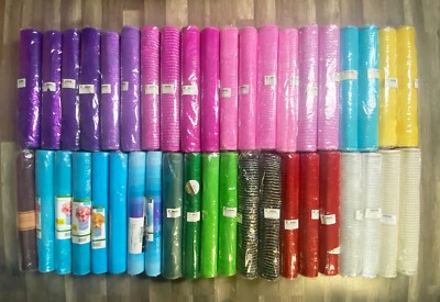 Paper Mart Deco Mesh Rolls Lot of 39 + 2 free - 21 inch x 10 yd with Metallic St