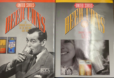 US Beer Cans Standard References  Volume 1 & 2 Cone Flat Tab Tops Two NEW Books