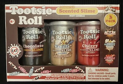 TOOTSIE ROLL Assorted Scented Slime 3 Pack BRAND NEW / NOT EDIBLE New