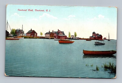 PAWTUXET, RHODE ISLAND PAWTUXET NECK POSTCARD (G-20-2)