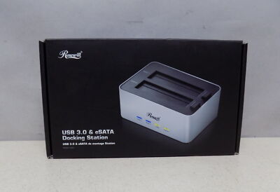 ROSEWILL USB 3.0 & eSATA External Hard Drive Docking Station Model# RDDO-12001 