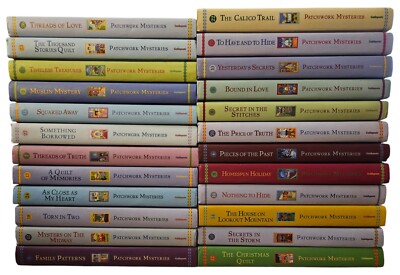 Lot of 24 Guideposts Patchwork Mysteries Series Hardcover Books Threads of Love 