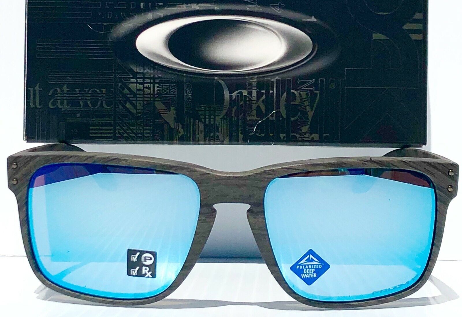 NEW* Oakley HOLBROOK Woodgrain Polarized Deep Water PRIZM NEW* Oakley HOLBROOK Woodgrain Polarized Deep Water PRIZM