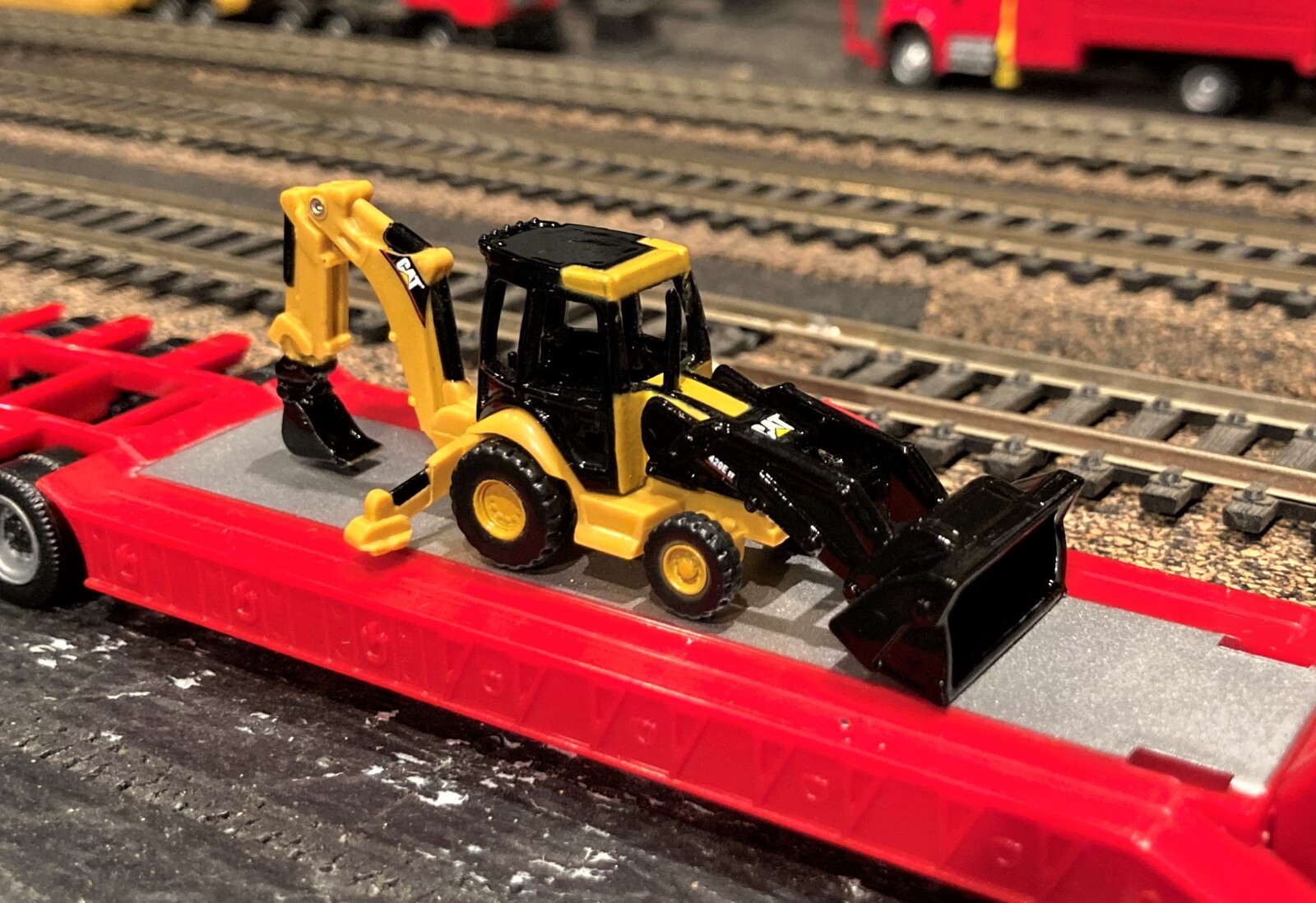 Norscot 55423 Caterpillar 420E Backhoe Loader near 1/87 HO Die-cast New