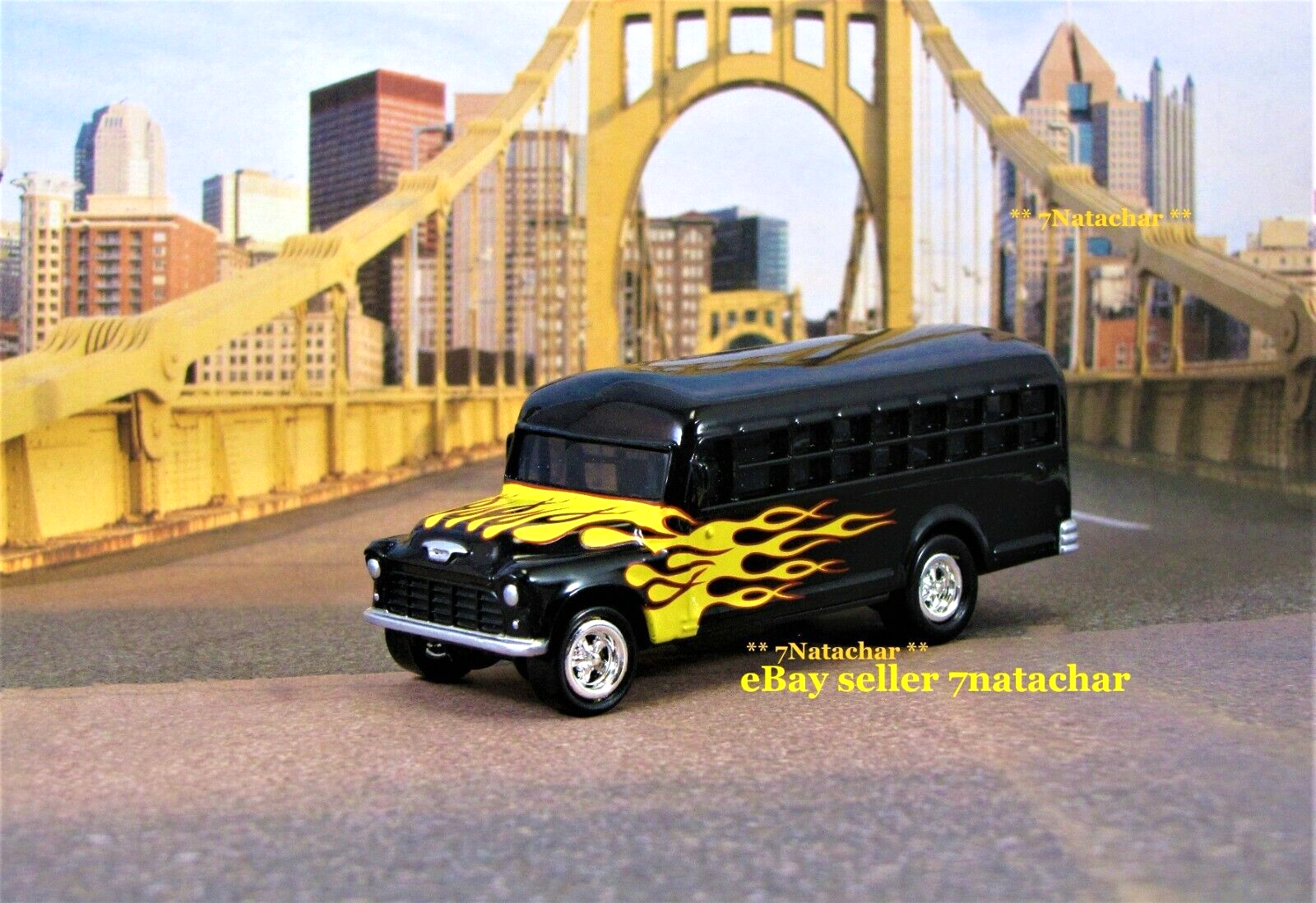 School Rock Band Tour Party Rod Bus Hot Mag Wheels Collectible Model