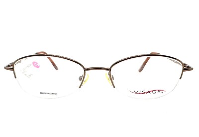 1 Unit New Visage Cashmere Brown Eyeglass Frame 50-18-135 #804