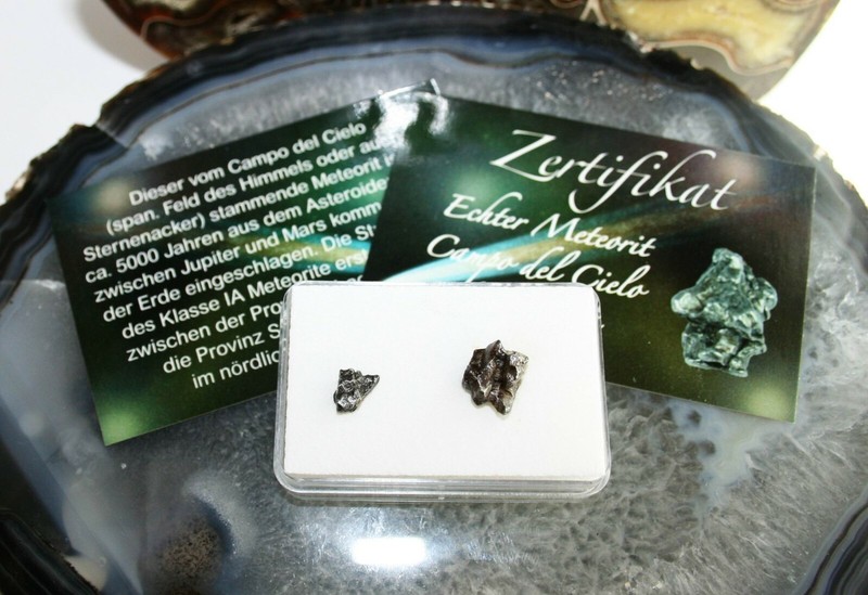 2 StÃ¼Ck Meteorite In Box Eisenmeteorit Campo Del Cielo Meteorit Sternschnuppe