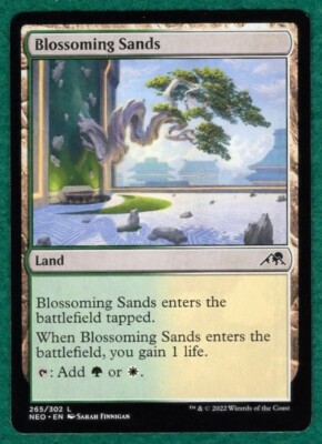 Blossoming Sands - Kamigawa: Neon Dynasty NEO #265 Magic: The Gathering MTG Card