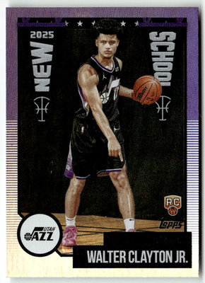 2025 Topps Flagship NBA No. NS-18 Walter Clayton Jr. Rookie New School