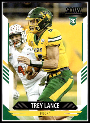 2021 Panini Score NDSU Bison RC #303 Trey Lance