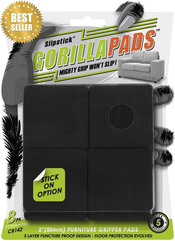 Gorillapads 50Mm Square Non-Slip Furniture Pads/Grippers (Set of 8) Furniture Le