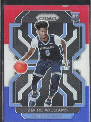 2021-22 Panini Prizm #313 Ziaire Williams Red White and Blue