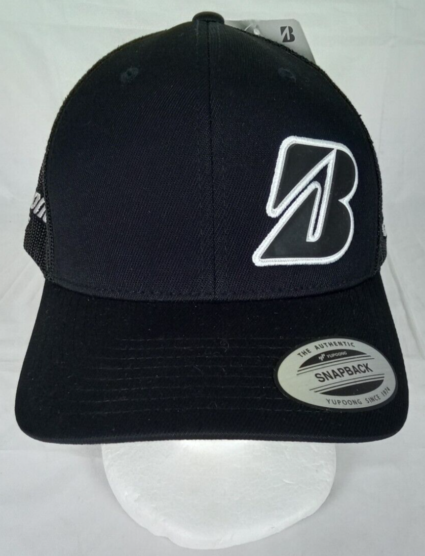 Bridgestone Golf Tour B Embroidery Logos Black Mens Snapback